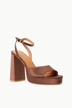 SOLANGE PLATFORM | CLOVE SATIN -Chic Style Shop STAUD SOLANGE PLATFORM CLOVE SUPF 23 ECOM 2