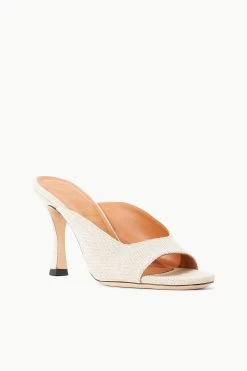 SYLVIA MULE | NATURAL LINEN -Chic Style Shop STAUD SYLVIA MULE NATURAL SUPF 23 ECOM 2 1
