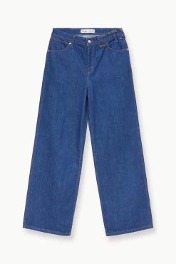 STAUD + WRANGLER THE LOOSE JEAN | DARK RINSE -Chic Style Shop STAUD THELOOSE32 DENIM DARKRINSE WRANGLER 23 ECOM 1