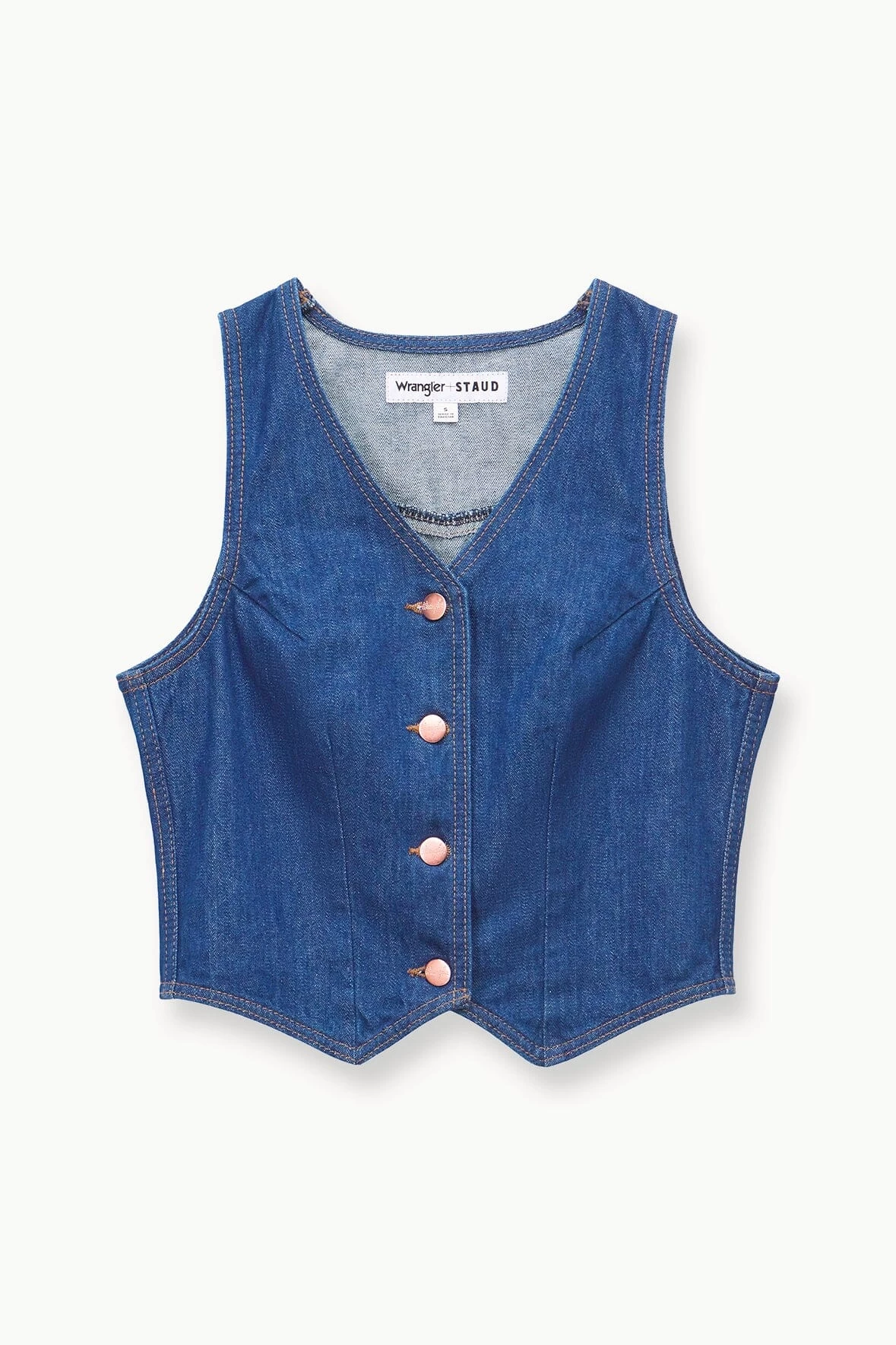 STAUD + WRANGLER THE VEST | DARK RINSE 7 STAUD + WRANGLER THE VEST | DARK RINSE - Image 7