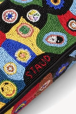 TOMMY BEADED BAG | BLACK MILLEFIORI -Chic Style Shop STAUD TOMMY BEADED BAG MILLEFIOREBLACK FALL 22 ECOM 4