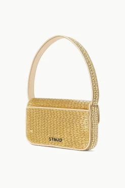 TOMMY BEADED BAG | GOLD 10 TOMMY BEADED BAG | GOLD -Chic Style Shop STAUD TOMMYBEADED BAG GOLD FALL 23 ECOM 2