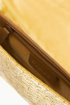 TOMMY BEADED BAG | GOLD 11 TOMMY BEADED BAG | GOLD -Chic Style Shop STAUD TOMMYBEADED BAG GOLD FALL 23 ECOM 3