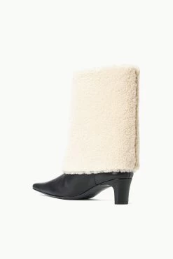WALLY FOLDOVER BOOT | BLACK CREAM -Chic Style Shop STAUD WALLYFOLDOVERBOOT BLACKCREAM ECOM 3