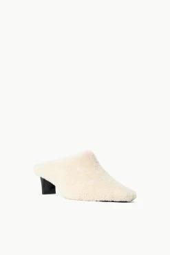 WALLY MULE | CREAM BLACK -Chic Style Shop STAUD WALLYMULE CREAMBLACK ECOM 2