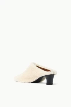 WALLY MULE | CREAM BLACK -Chic Style Shop STAUD WALLYMULE CREAMBLACK ECOM 3