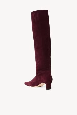 WALLY BOOT | PLUM SUEDE -Chic Style Shop STAUD WALLY BOOT PLUM FALL 22 ECOM 3 b42582b9 d017 43b0 a40e e34b9ee87e6d