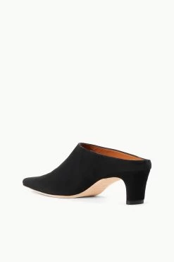 WALLY MULE | BLACK SUEDE -Chic Style Shop STAUD WALLY MULE SUEDEBLACK SUPF 23 ECOM 3