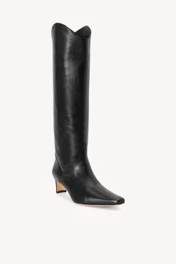 WESTERN WALLY BOOT | BLACK 12 WESTERN WALLY BOOT | BLACK -Chic Style Shop STAUD WESTERN WALLY BOOT BLACKLEATHER SEASON 22 ECOM 2