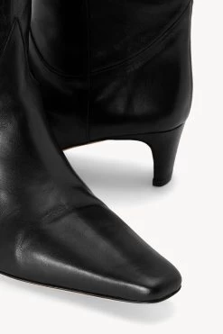 WESTERN WALLY BOOT | BLACK 16 WESTERN WALLY BOOT | BLACK -Chic Style Shop STAUD WESTERN WALLY BOOT BLACKLEATHER SEASON 22 ECOM 5