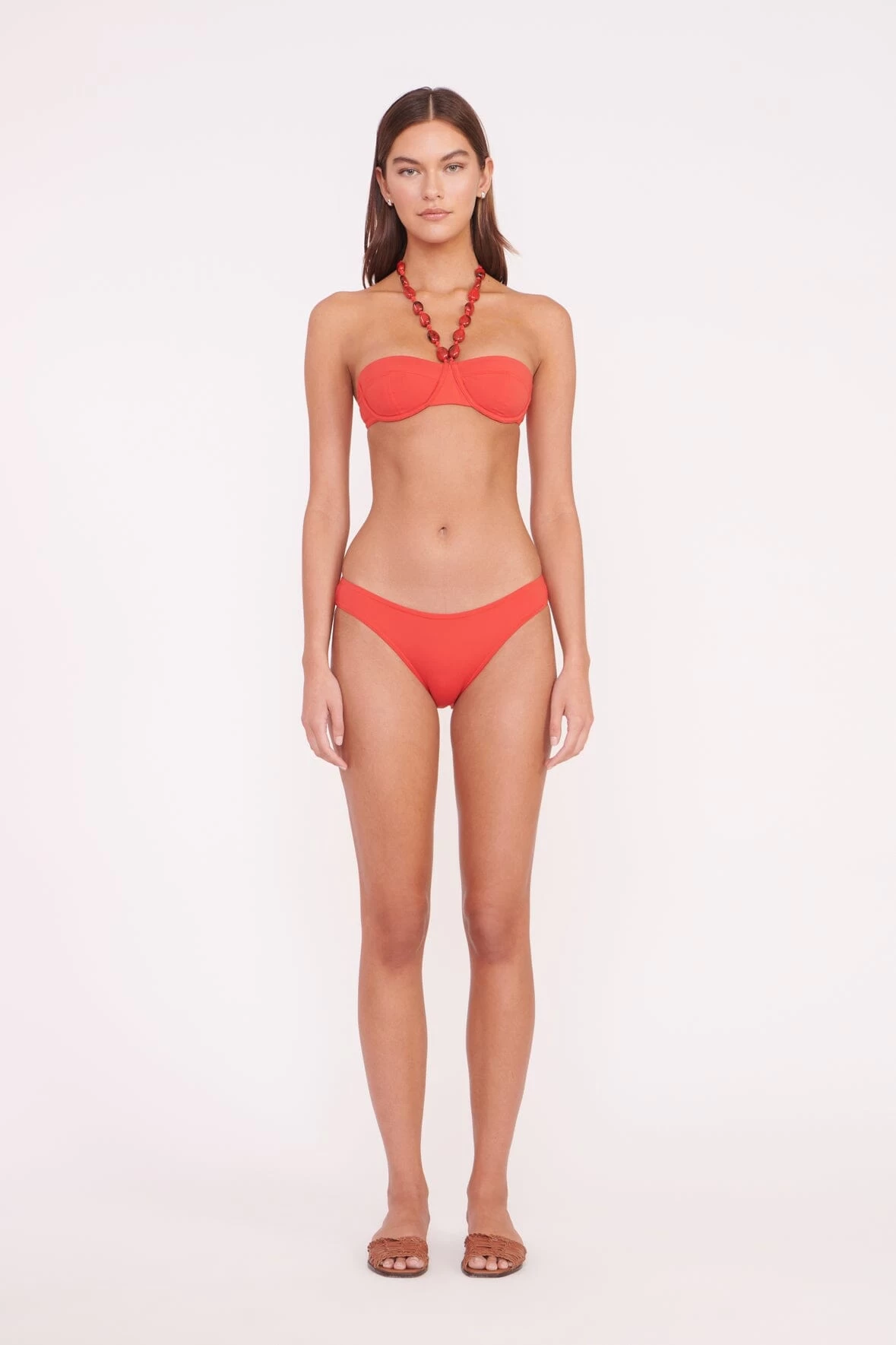 SYDNEY BEADED BIKINI TOP | RUBY 3 SYDNEY BEADED BIKINI TOP | RUBY - Image 3