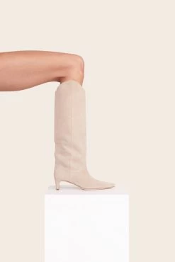 WESTERN WALLY BOOT | MINK SUEDE -Chic Style Shop Shoes2 00294 web