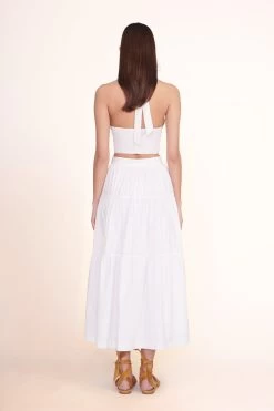 SMOCKED KAI TOP | WHITE -Chic Style Shop Smocked Kai Top White Sea Skirt White 00691 web