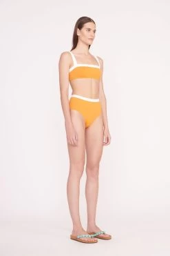 DEVON HIGH RISE BIKINI BOTTOM | NECTARINE WHITE -Chic Style Shop Swim 003 00045 web
