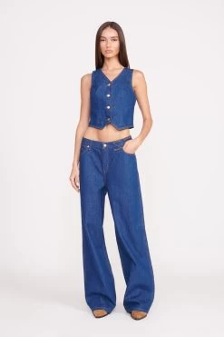STAUD + WRANGLER THE LOOSE JEAN | DARK RINSE
