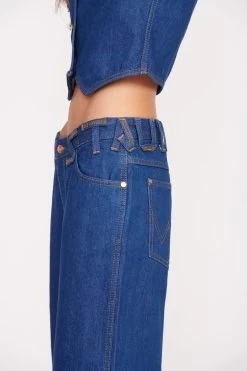 STAUD + WRANGLER THE LOOSE JEAN | DARK RINSE -Chic Style Shop Wrangler 0616 web