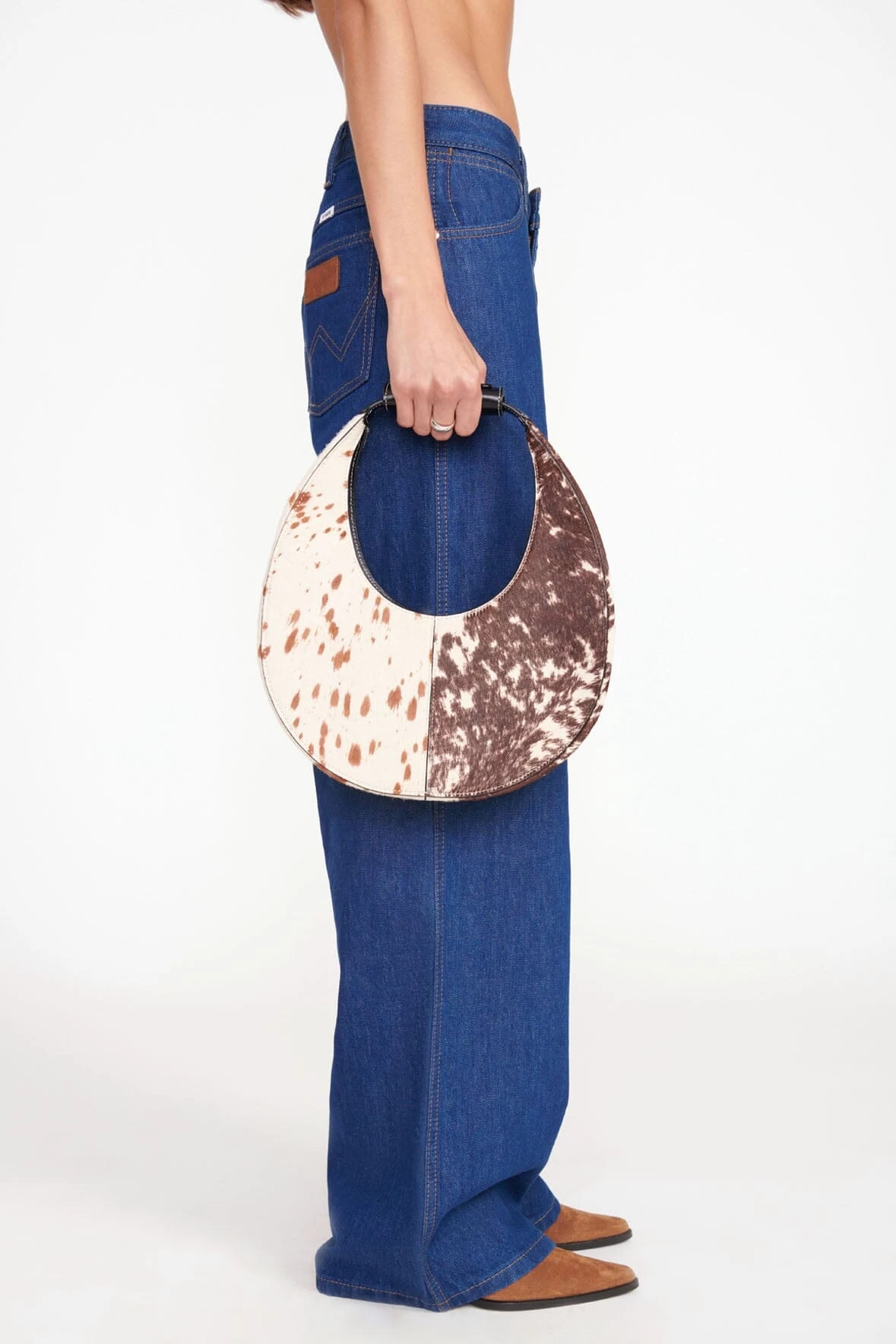 MOON SPLIT BAG | MIXED HAIRCALF 8 MOON SPLIT BAG | MIXED HAIRCALF - Image 8
