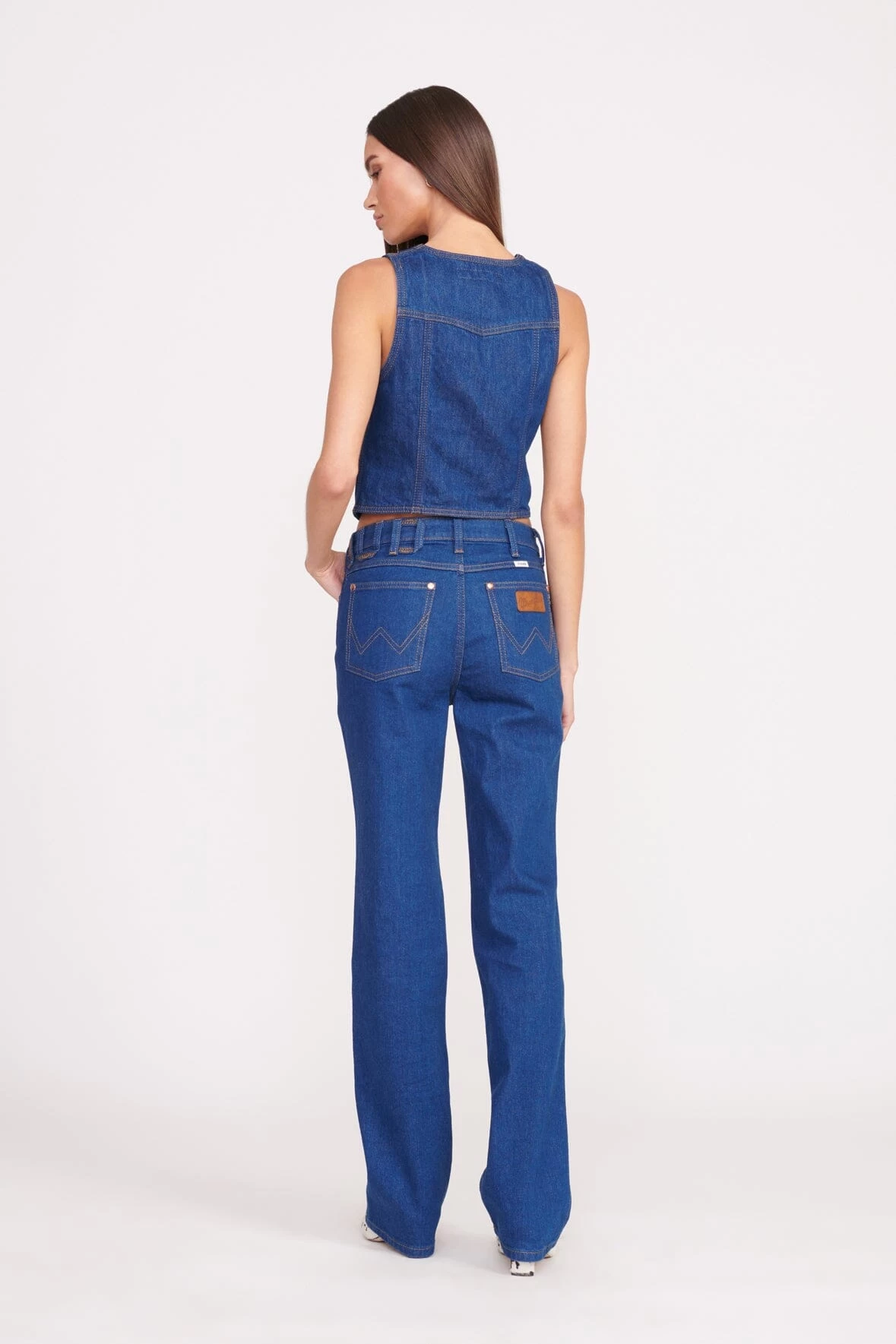 STAUD + WRANGLER THE VEST | DARK RINSE 4 STAUD + WRANGLER THE VEST | DARK RINSE - Image 4