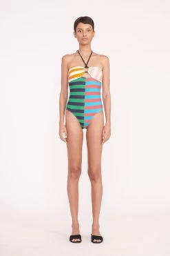 ACE RING ONE PIECE | CABANA STRIPE MULTI -Chic Style Shop ace ring one piece cabana stripe 03155 web