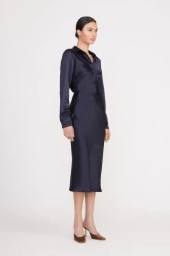 ANGELA SKIRT | NAVY -Chic Style Shop angela skirt navy 10 95253551 3f52 4590 96a8 79d6cac4d58c