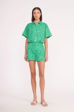 CHANNING TOP | GREEN PALM -Chic Style Shop channing top zoey short green palm 01577 web