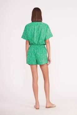 CHANNING TOP | GREEN PALM -Chic Style Shop channing top zoey short green palm 01589 web