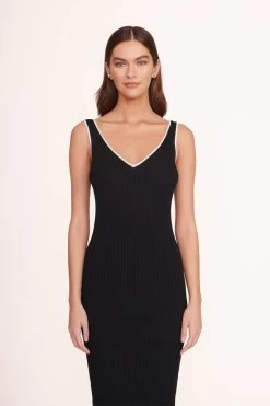 DANA DRESS | BLACK -Chic Style Shop dana dress black white 1