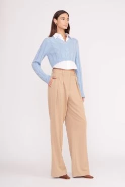 DUKE SWEATER | FRENCH BLUE WHITE -Chic Style Shop duke sweater french blue white 4 ca00ef08 e475 43cd 849a 0273bf1fb493