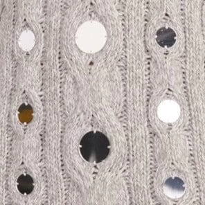 BEEHIVE MIRRORED SWEATER | HEATHER GREY 5 BEEHIVE MIRRORED SWEATER | HEATHER GREY - Image 5