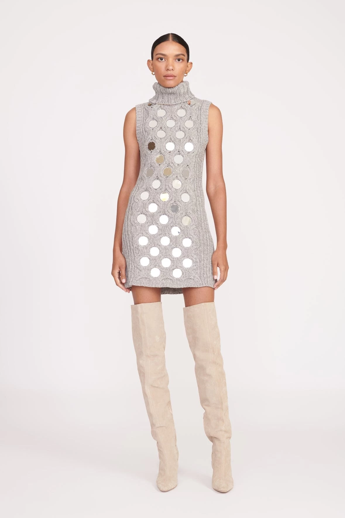 MOD MIRRORED DRESS | HEATHER GREY 1 MOD MIRRORED DRESS | HEATHER GREY