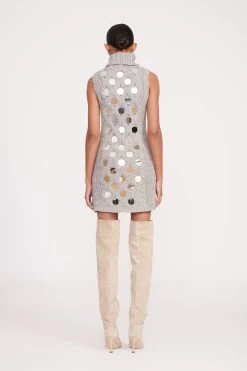 MOD MIRRORED DRESS | HEATHER GREY 9 MOD MIRRORED DRESS | HEATHER GREY -Chic Style Shop fall 23 1110 web