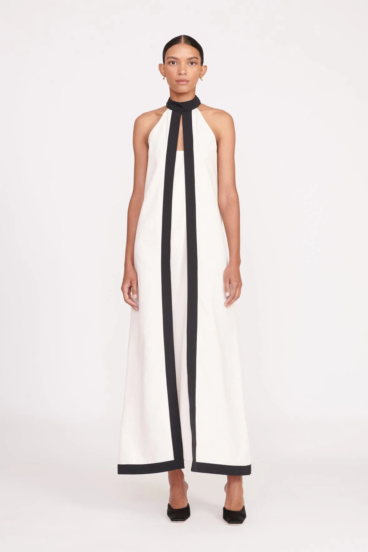 WRIGHT DRESS | ECRU BLACK 1 WRIGHT DRESS | ECRU BLACK