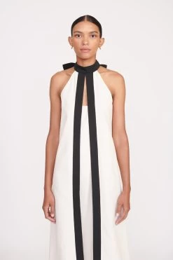 WRIGHT DRESS | ECRU BLACK 9 WRIGHT DRESS | ECRU BLACK -Chic Style Shop fall 23 1193 web