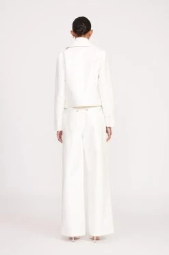 GLAZING JACKET | WHITE VEGAN PATENT -Chic Style Shop fall 23 1211 web