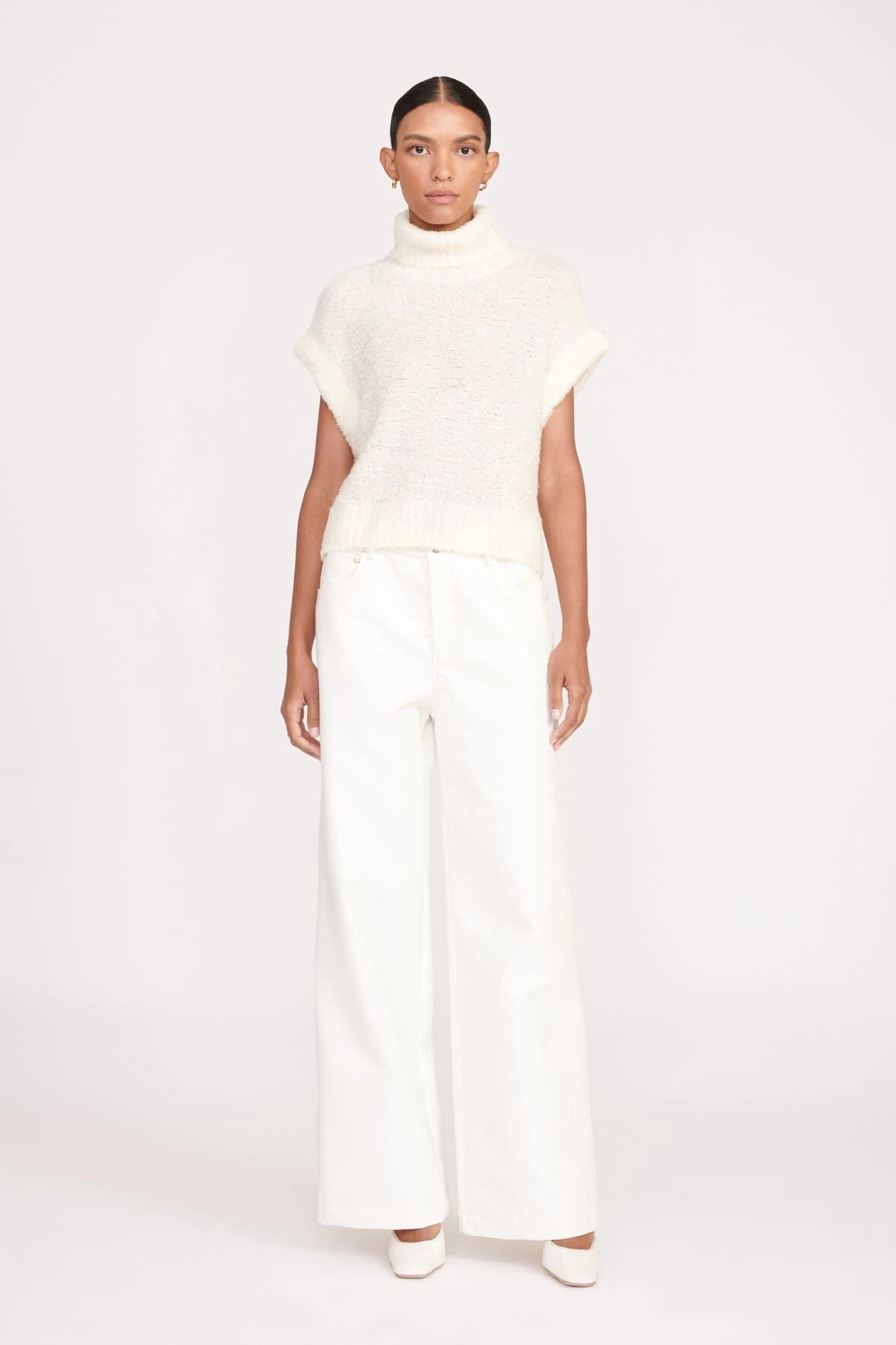 GRAYSON PANT | WHITE VEGAN PATENT 1 GRAYSON PANT | WHITE VEGAN PATENT