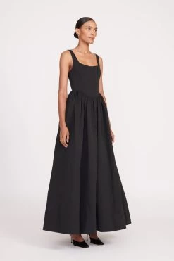 MAXI LANDSCAPE DRESS | BLACK -Chic Style Shop fall 23 1314 web