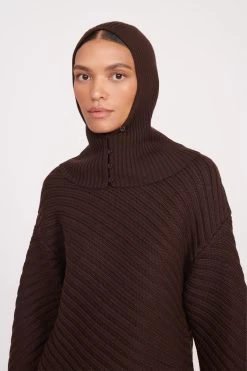 KNIT BALACLAVA | DARK CHOCOLATE 11 KNIT BALACLAVA | DARK CHOCOLATE -Chic Style Shop fall 23 1754 web