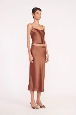 BRIGITTE MULE | CLOVE SATIN -Chic Style Shop gracie top angela skirt clove 02607 web 1