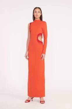 KIRSTEN DRESS | FIRE RED -Chic Style Shop kirsten dress red 01211 web