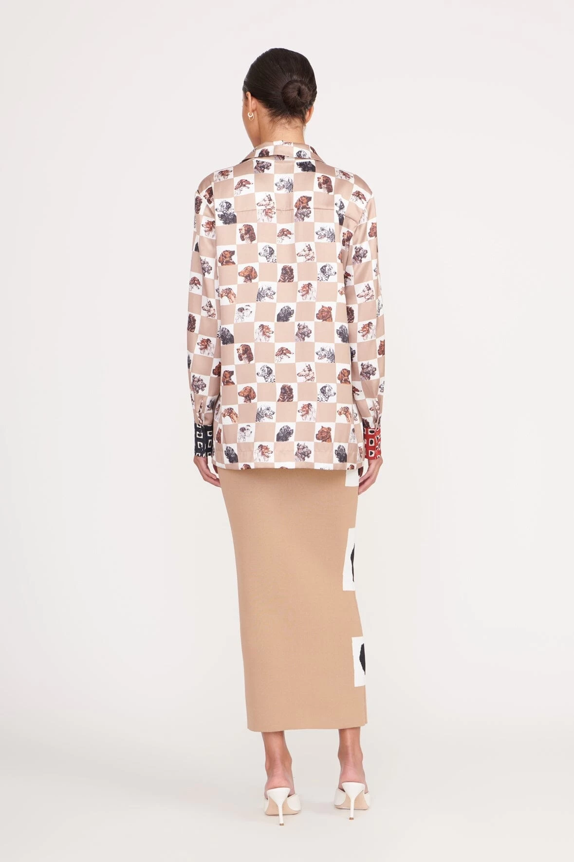 MARTHA TUNIC | CAMEL DOG CHECK 4 MARTHA TUNIC | CAMEL DOG CHECK - Image 4