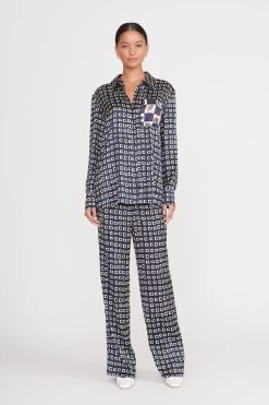 ZACH PANT | NAVY GEOSCAPE