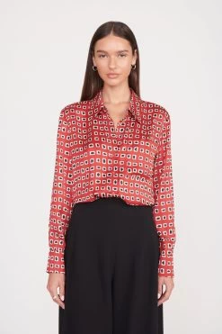 MARTHA TUNIC | RUBY GEOSCAPE