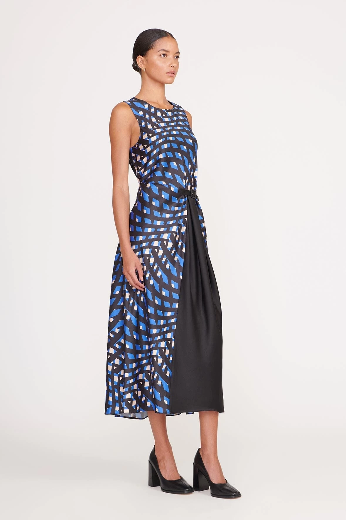MATERIALITY DRESS | PAINTED ARGYLE BLACK 2 MATERIALITY DRESS | PAINTED ARGYLE BLACK - Image 2