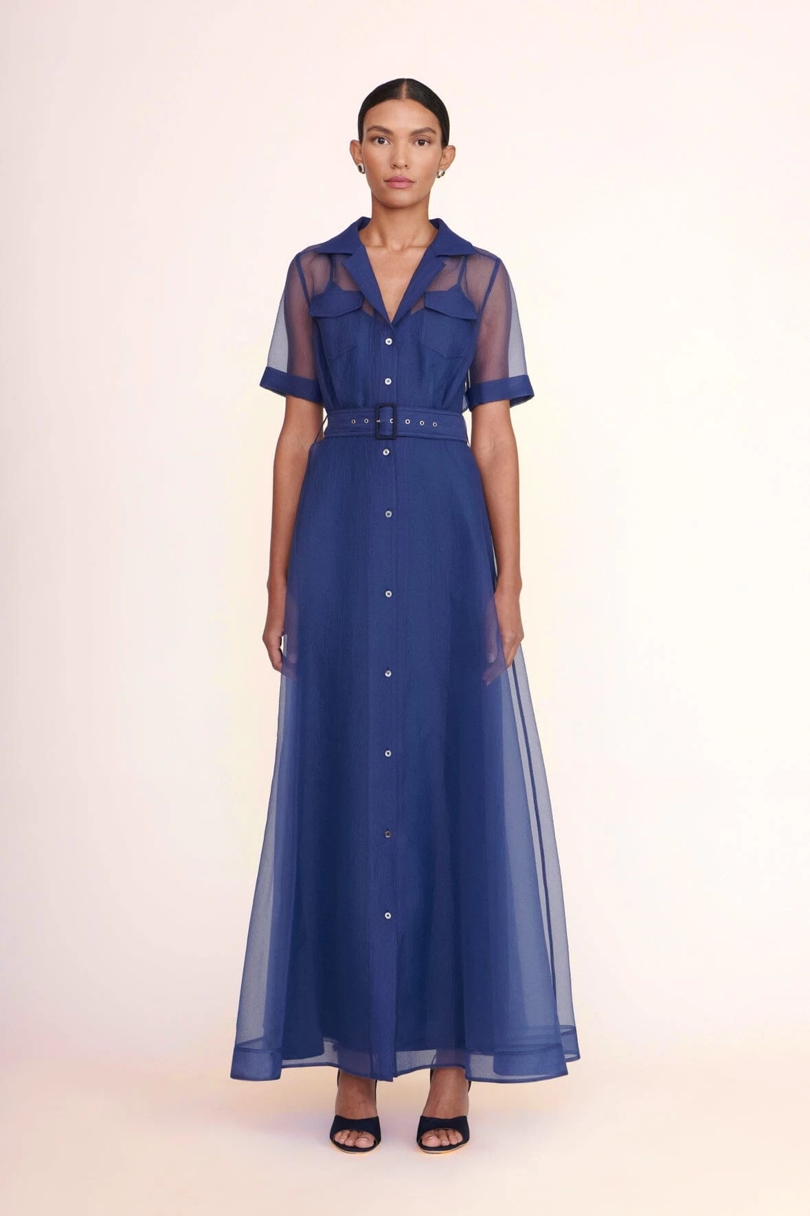 MILLIE DRESS | NAVY ORGANZA 1 MILLIE DRESS | NAVY ORGANZA