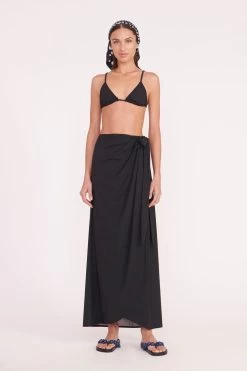 SILK SCARF | BLACK WAVY DOT -Chic Style Shop miriam top angelica wrap skirt black 05641 web 1