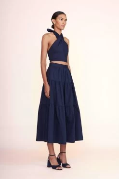 SOLANGE HEEL | NAVY 14 SOLANGE HEEL | NAVY -Chic Style Shop sea skirt navy 1