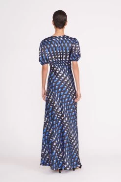 VAUGHN DRESS | PAINTED ARGYLE BLACK -Chic Style Shop vaughn dress painted argyle black 1